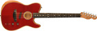 0972018238 Fender American Acoustasonic Telecaster Acoustic Electric Guitar Crimson Red