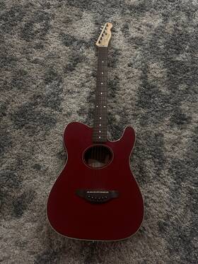 Fender Cc0030057 Telecoustic Telecaster Acoustic-electric 6-string Right-handed Red