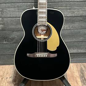 Cc230604524 Fender California Vintage Malibu Concert Acoustic Electric Guitar With Case - Blac