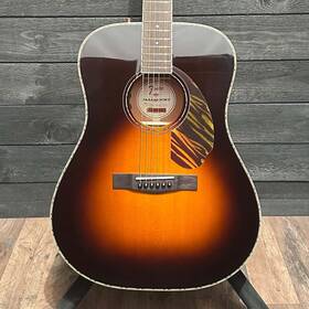 Cc240104031 Fender Pd-220e Paramount Dreadnought Acoustic Electric Guitar With Case - Sunburst