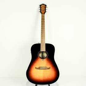 Fa-225e Fender Dreadnought Acoustic Electric Guitar Mocha Burst