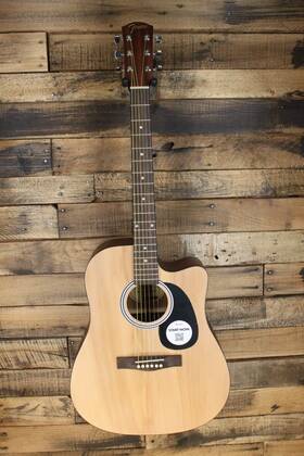 Fa-25ce Fender Dreadnought Cutaway Acoustic Electric Guitar #m901