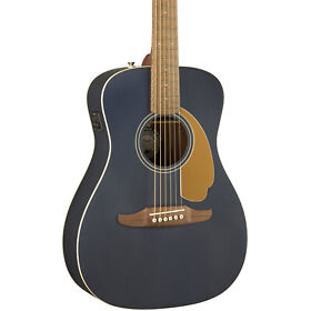 970722050b Fender Finish Blem Malibu Player Short-scale A E Guitar Midnight Satin