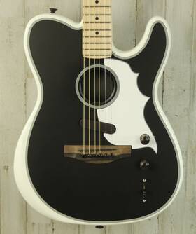 Jwa25042 Fender Demo Jack White Triplesonic Acoustasonic Telecaster - Satin Arctic