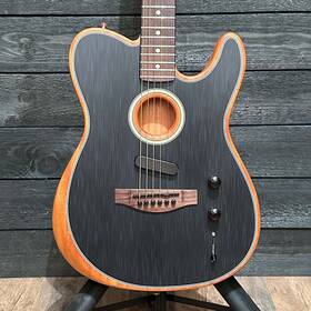 Mxa2205522 Fender Player Acoustasonic Telecaster Acoustic Electric Guitar - Brushed Black