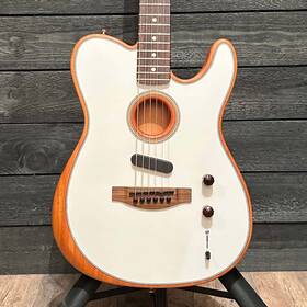 Mxa2208981 Fender Acoustasonic Player Telecaster Acoustic Electric Guitar - White