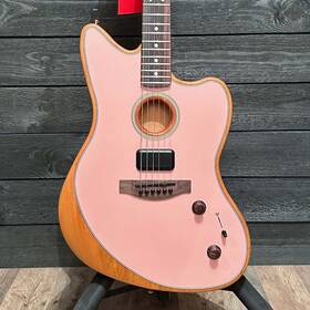 Mxa2300451 Fender Acoustasonic Player Jazzmaster Acoustic Electric Guitar - Shell Pink