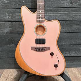 Mxa2300546 Fender Acoustasonic Player Jazzmaster Acoustic Electric Guitar - Shell Pink