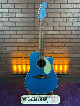 Sonoransce-9372-u Fender 2017 Sonoran Sce V2 Lake Placid Blue With Matching Headstock Acoustic
