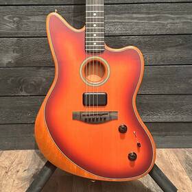 Us212838a Fender American Acoustasonic Jazzmaster Acoustic Electric Guitar - Sunburst