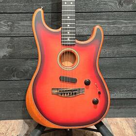 Us213442a Fender American Acoustasonic Stratocaster Usa Acoustic Electric Guitar - Sunburs