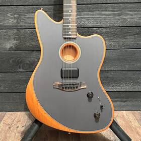 Us216693a Fender American Acoustasonic Jazzmaster Acoustic Electric Guitar - Black