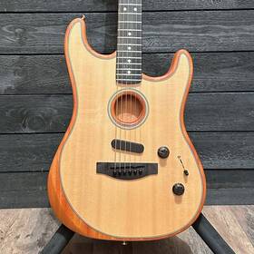 Us217028a Fender American Acoustasonic Stratocaster Usa Acoustic Electric Guitar - Natural
