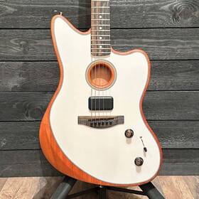 Us219844a Fender American Acoustasonic Jazzmaster Usa Acoustic Electric Guitar - White