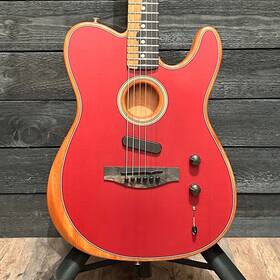 Us224929a Fender American Acoustasonic Telecaster Usa Acoustic Electric Guitar - Red