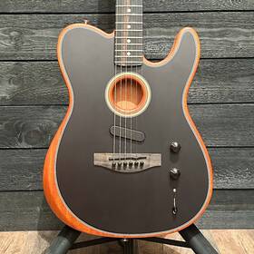 Us225143a Fender American Acoustasonic Telecaster Usa Acoustic Electric Guitar - Black