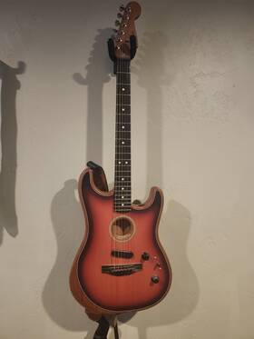 Us225919a Fender American Model Acoustic-electric Guitar 6 String Red Mahogany Rosewood