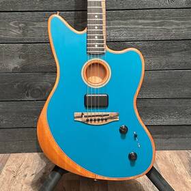 Us226037a Fender American Acoustasonic Jazzmaster Usa Acoustic Electric Guitar - Ocean Tur