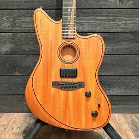 Us232316a Fender American Acoustasonic Jazzmaster Acoustic Electric Guitar - Natural