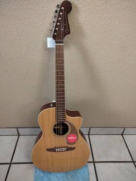 Wa21101443 Fender California Series Newporter Solid Top Acoustic-electric Guitar