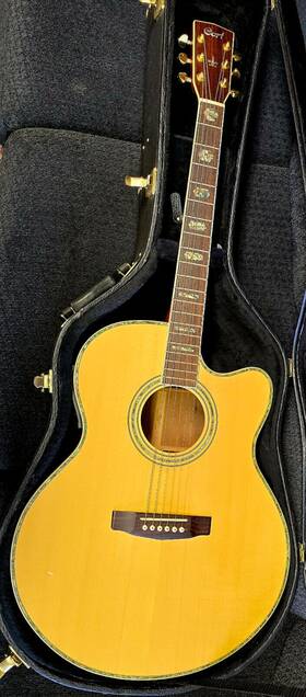 Js-10x Fishman Cort Guitar Solid Rosewood Sides/back Spruce Top Electronics