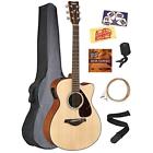Fsx800c Fsx800ccombodlx Yamaha Acoustic Guitars Small Body Bundle With Gig 660845713024