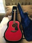 G-37 Red Guild Electric-acoustic Guitar Dallas Taylor