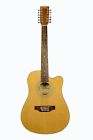 Gace41-aw12-nt Derosa New String Full Size Acoustic Electric Cutaway Guitar With