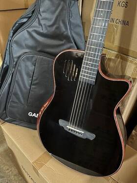 Go-801 Gaea 41 Inch Solid Spruce Top Acoustic E. Guitar Flame Maple Back&side Used Item