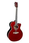 Gaj06ce-bur Glen Burton Jumbo Acoustic Electric Cutaway Guitar With Bag