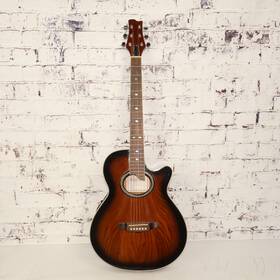 Sb-300 Galveston 1980s Acoustic Electric Hollow Body Guitar Made In Korea