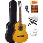Gc1cenat Gc1cenat-combo-pro Takamine Classical Cutaway Guitar Natural Gloss With