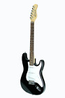 Ge139-bk Huntington Outlaw Solid Body Electric Guitar Black