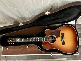 Gibson 10508007 Songwriter Dlx Ec Studio Ebony Fret Board. Rosewood Burst With Case