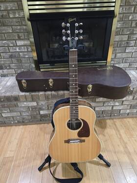 22590337 Gibson J-45 Studio Acoustic-electric Dreadnought 6 String Natural Guitar With Case