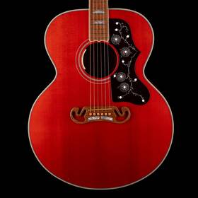 54gib028 Gibson Used 2016 Limited Edition Sj-200 Trans Cherry - One Of 50 With Mono Cas