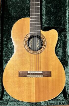 82022505 Gibson Chet Atkins Ce Acoustic-electric Classical Guitar Brown 1982 6-string Rh