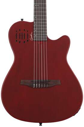 052394 Godin Multiac Mundial Nylon Acoustic-electric Guitar - Aztek Red
