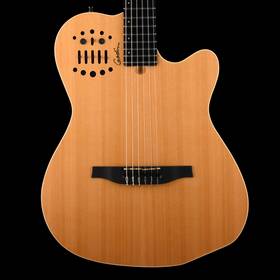 84god003 Godin Pre Owned Multiac Acs-sa Slim Natural Acoustic Electric Guitar With Og Bag