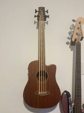 Gold Tone Ub-30t Microbass Fretless Rubber String Bass With Gig Bag And Manual