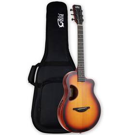 G-36se Gosila 36-inch Travel Round-back Guitar Acoustic Electric Solid Sitka Spruce Top