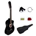 Gr-t438-black Fdw Black Electric Acoustic Guitar Cutaway Design With 848837004682