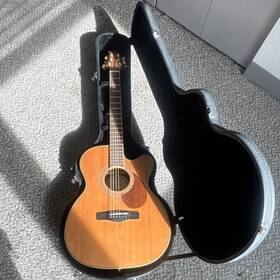 Zad15ce Greg Bennett Design Zager Acoustic-electric Guitar Koa Fishman Preamp Hard Case