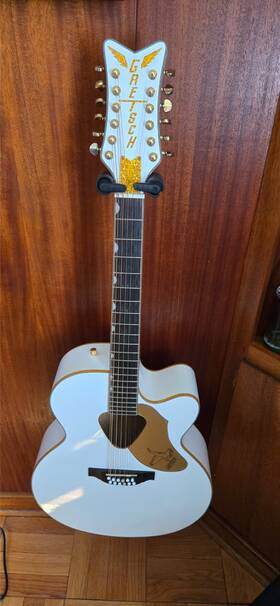 G5022cwfe-12wh Gretsch 12 String Acoustic White Falcon Guitar