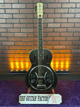 G9221-0910-u Gretsch G9221 Bobtail Steel Round-neck Acoustic Electric Spider Cone Resonato