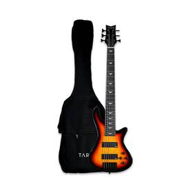 Mgs6-f-3ts Gstyle Tario 6 String Electric Bass Bolt On Maple Neck Poplar Body Sunburst