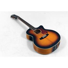 F-2512ce Guild 197881200183 Deluxe 12-string Cutaway Jumbo A/e Guitar Antique Burst 197183 Ob