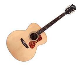 383-3704-911 Guild F-250e Deluxe Maple Jumbo Acoustic Electric Guitar - Blonde B-stock
