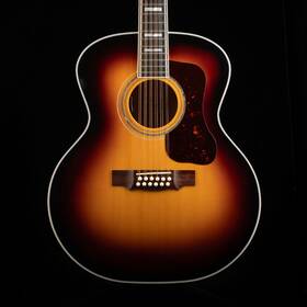84gui013 Guild Pre Owned F-512 Maple 12-string Acoustic Electric Guitar Antique Burst Wit