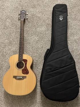 99-740-1530 Guild B-240e Concert Acoustic Bass Guitar - Natural